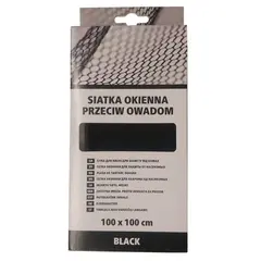 Mesh against insects Kaem 0395-111010 100х100 cm black