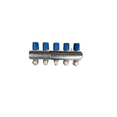 Manifold with valve ECA 5-Blue