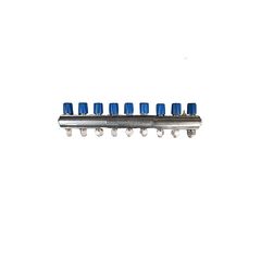 Manifold with valve ECA 9-Blue