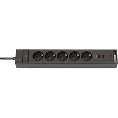 დამაგრძელებელი 5 Brennenstuhl 1,5მ 2 USB ამომრთველი GSL05