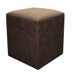 Pouf crack 34x40 dark brown