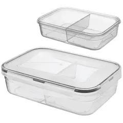 კონტეინერი პლასტმასი FRESH BOX  LC-505 250+250 ml