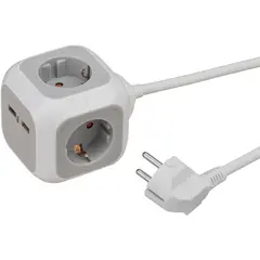 Extension cube 4 Brennenstuhl 1.4m USB ALEA-Power