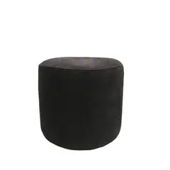 Pouf round alcantara 34х30 black