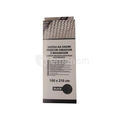 Anti mosquito grid on magnets (for doors) Kaem 0395-112110 black 210x100 cm