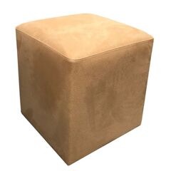 Pouf alcantara 34х40 beige yellow