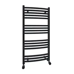 Towel dryer Sanica Black Straight 500x1000 mm electro