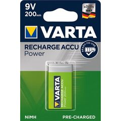 აკუმულატორი VARTA Ready to use 9V 6LR61 200 mAh 1 ც