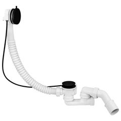 Bathroom siphon with overflow McAlpine MP31SSF-MBBR Black