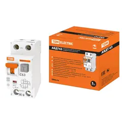 Differential autoswitch TDM 2Р(1Р+N) C63 63A 30mA