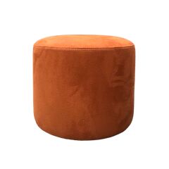 Pouf round alcantara 34х30 orange