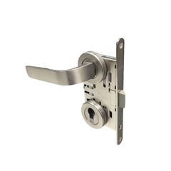 Set handle and lock Besa AGB 102486+102497+100527+102473 silver