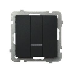 ჩამრთველი ჩარჩოს გარეშე განათებით Ospel Sonata ŁP-13RS/m/33