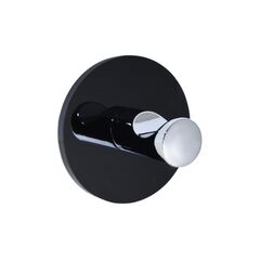 პირსახოცის საკიდი კაუჭი თვითწებვადი Bisk Style D5 silver black