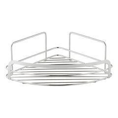 Bathroom shelf corner Bisk Niagara Chrome