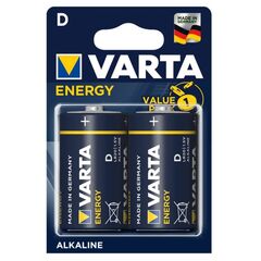 Батарейка Алкалиновая Varta Energy D LR20 2шт