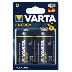 Battery Alkaline Energy Varta Energy D LR20 2pcs