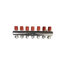 Manifold with valve ECA 7-Red