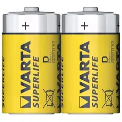 Батарейка солевая VARTA SUPERLIFE Type D 2 шт