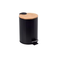 ნაგვის ურნა Bisk Bamboo Black 3L