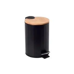 Ведро для мусора Bisk Bamboo Black 3L