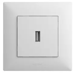 Розетка без рамки USB для зарядки,белый LEGRAND