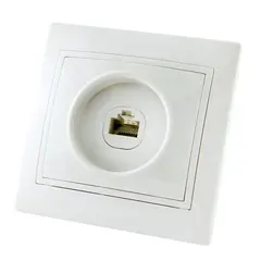 როზეტი ტელეფონის TDM SQ1814-0020 RJ11 1 განყოფილებიანი თეთრი