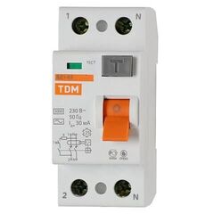 Устройство защитного отключения TDM 2P 30mA