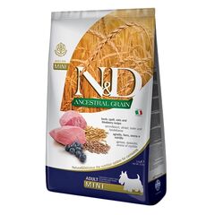 Корм для собак Farmina N&D Ancestral Grain Adult Mini ягненок и черника 2.5 кг