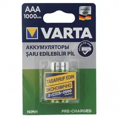 Rechargeable battery Varta AAA 1000mAh NiMH 2 pcs