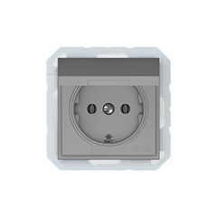 Розетки VILMA 1 IP44 крышка серый QR1000