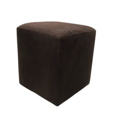 Pouf alcantara 34х40 dark brown