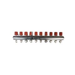 Manifold with valve ECA 10-Red