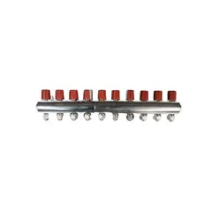 Manifold with valve ECA 10-Red
