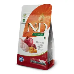 კატის საკვები Farmina N&D Pumpkin Adult მწყერი და ბროწეული 1.5 კგ