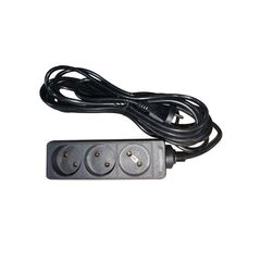 Extension cord LINUS 3x5m black LIN-WO3x5MB