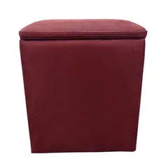 Pouffe alcantara red 34/34/40