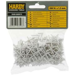 ჯვარედინები დისტანციური Hardy 2040-660015 1.5 მმ 200 ც