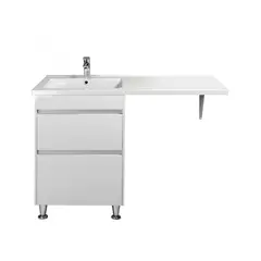 Bathroom furniture with washbasin left FLUFFY 80-U White Vivace 80 cm for washing machine