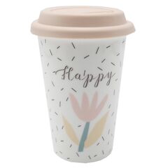 ჭიქა თავსახურით Ronig Happy