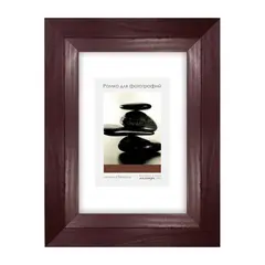 Frame with wooden glass Palitra D34KL/3007 15х21 dark cherry