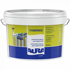 Эмаль для радиатора Eskaro Aura luxpro thermo белый глянцевый 2,5 л