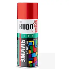 ემალი უნივერსალური Kudo KU-1101 Ral 9003 თეთრი მქრქალი 520 მლ