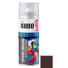 Primer-enamel for plastic Kudo KU-6011 520 ml brown