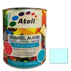 Эмаль алкидная Универсал ATOLL ПФ-115 светло-бирюзовая 2.6 кг