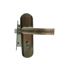 Set handle and lock BT Group T685 T101 70 mm. silver