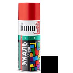ემალი უნივერსალური Kudo KU-1002 Ral 9005 შავი პრიალა 520 მლ