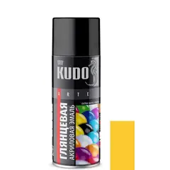 Аэрозоль эмаль Kudo RAL1018 жёлтый глянцевый 520мл