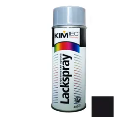 ლაკ-საღებავი აეროზოლი KIM-TEC შავი-პრიალა 5170036-E 400 მლ	