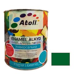 Enamel Atoll ПФ-115 0.8 kg green